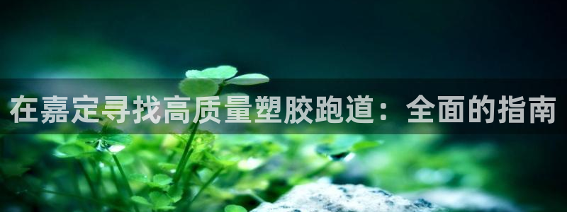 谈球吧APP开元：在嘉定寻找高质量塑胶跑道：全面的指